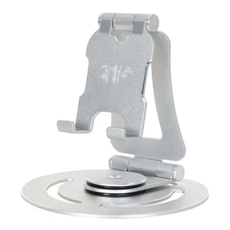 G60 Portable Folding 360-Degree Rotating Desktop Phone Tablet Holder(Silver)