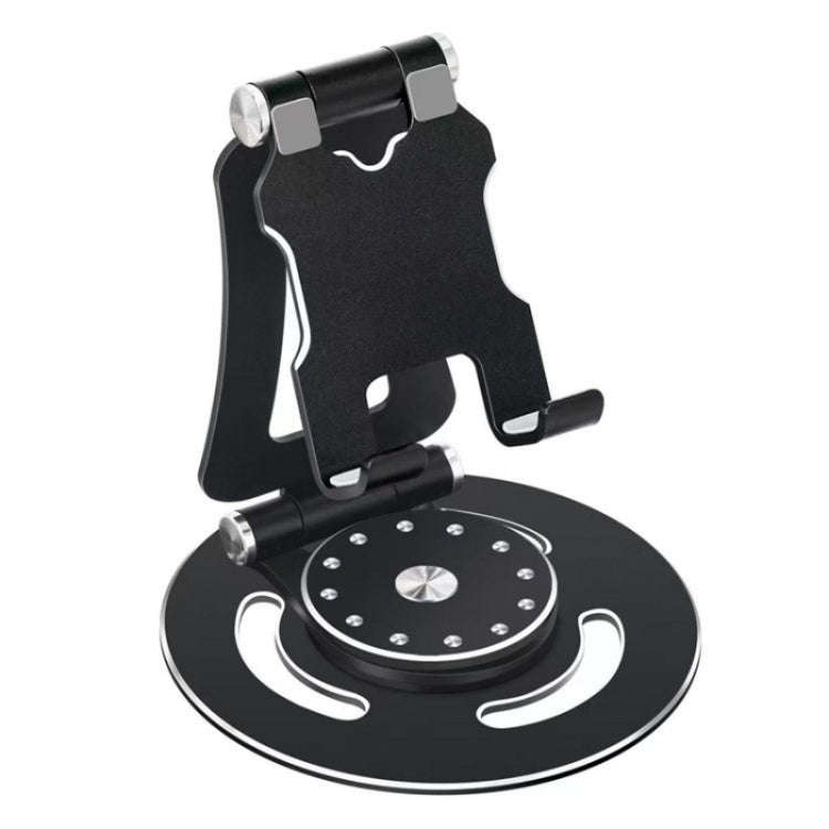 G62 Portable Folding 360-Degree Rotating Desktop Phone Holder(Black)