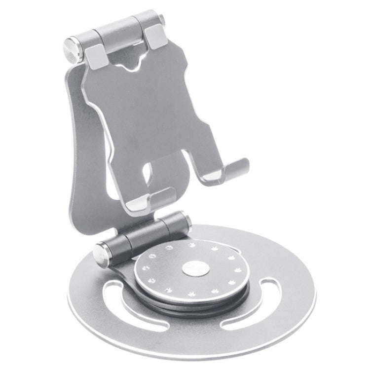G62 Portable Folding 360-Degree Rotating Desktop Phone Holder(Silver)