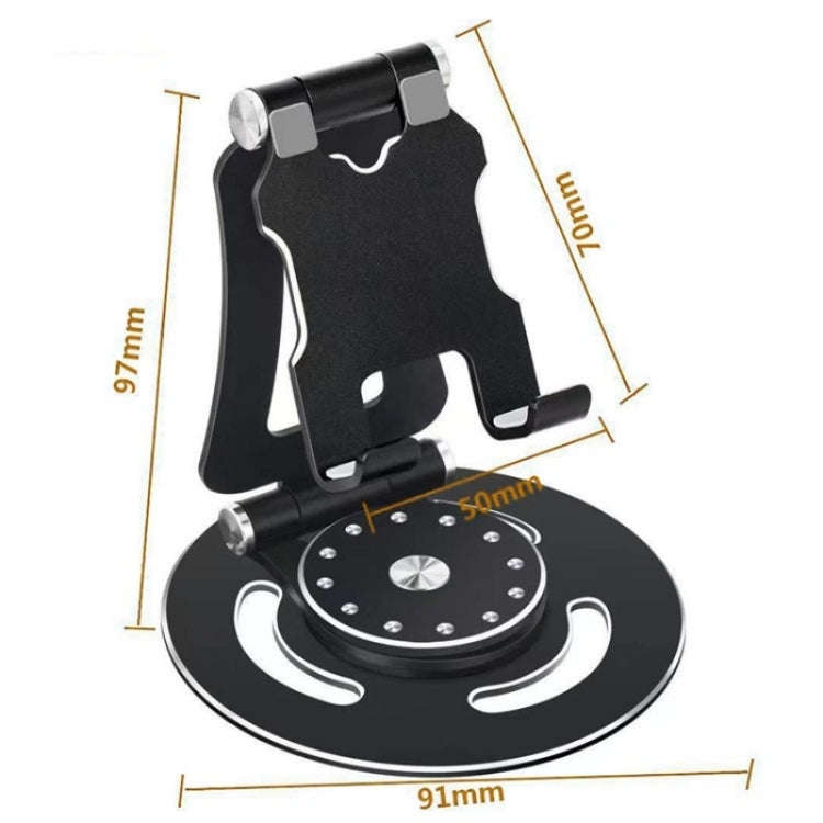 G62 Portable Folding 360-Degree Rotating Desktop Phone Holder(Grey)