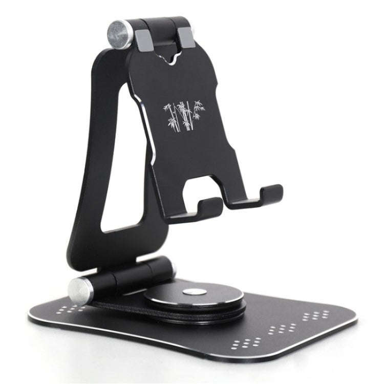 G61 Portable Folding 360-Degree Rotating Desktop Phone Holder(Black)