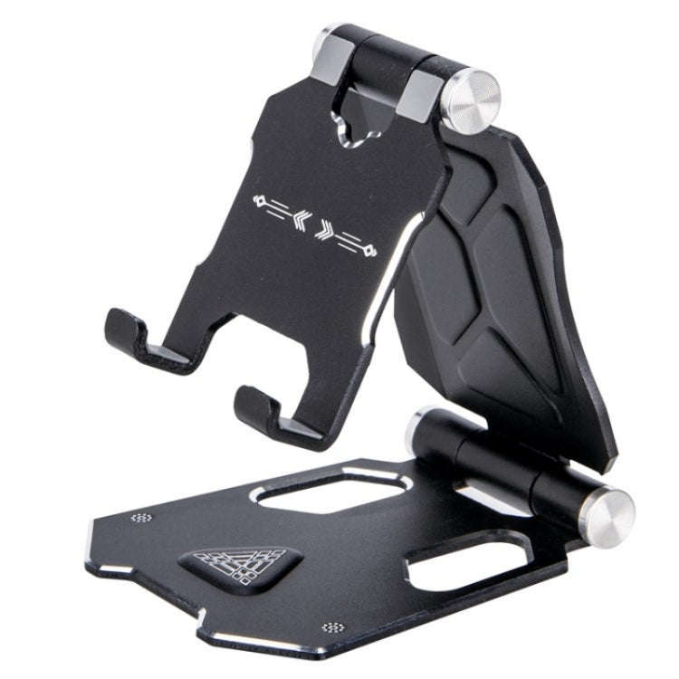 G55 Adjustable Bracket Large Size Folding Desktop Mobile Phone Holder(Black)