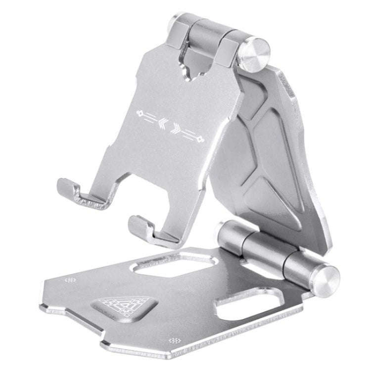 G55 Adjustable Bracket Large Size Folding Desktop Mobile Phone Holder(Silver)