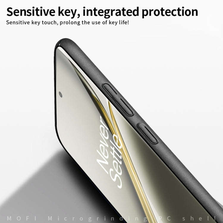 For OnePlus Ace 3 Pro MOFI Fandun Series Frosted PC Ultra-thin All-inclusive Phone Case(Gray)
