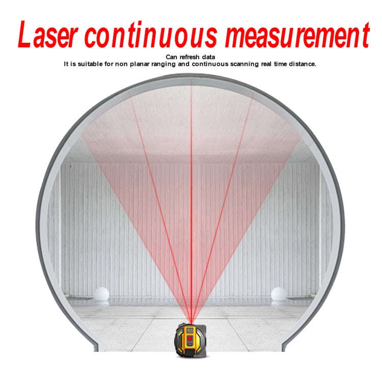SNDWAY SW-TM40 40m Digital Range Finder Laser Distance Meter Tape Multi-function Self-Locking Han...