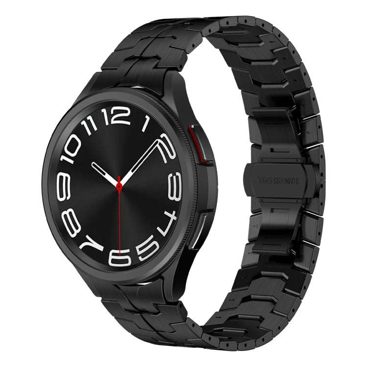 For Samsung Galaxy Watch6 Classic 43 / 47mm Lron Man Curved Connection Stainless Steel Watch Band...