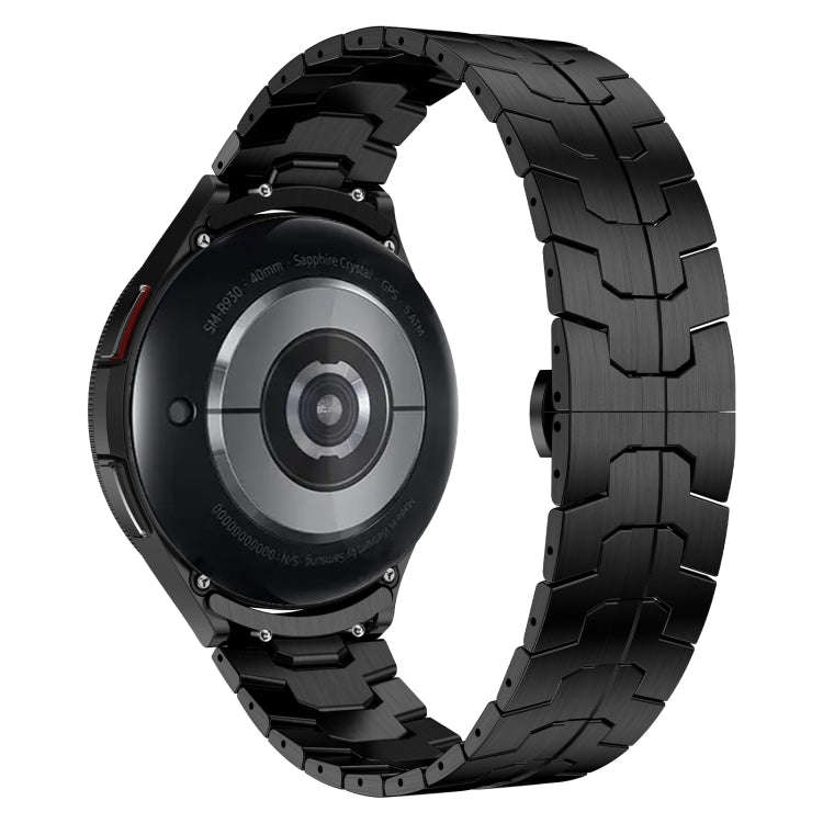 For Samsung Galaxy Watch6 Classic 43 / 47mm Lron Man Curved Connection Stainless Steel Watch Band...