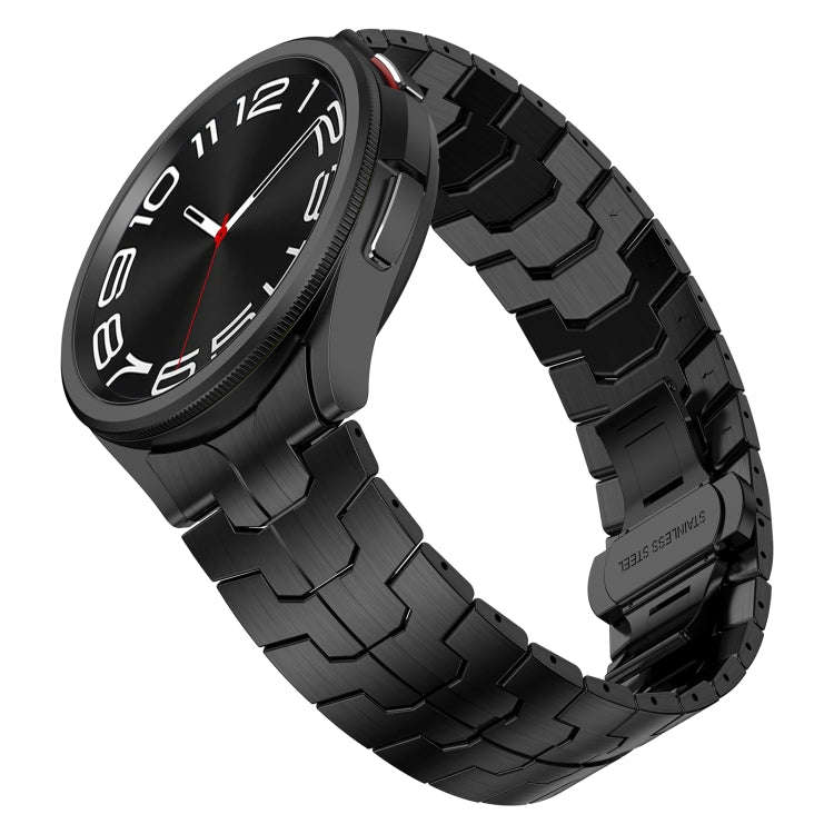 For Samsung Galaxy Watch6 Classic 43 / 47mm Lron Man Curved Connection Stainless Steel Watch Band...