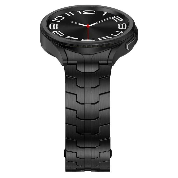 For Samsung Galaxy Watch6 Classic 43 / 47mm Lron Man Curved Connection Stainless Steel Watch Band...