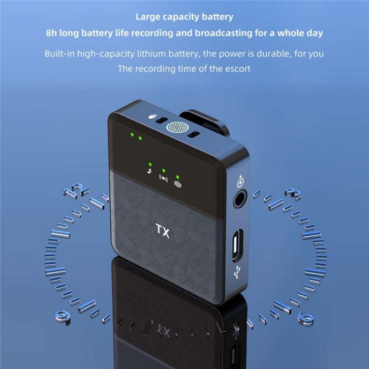 SX31 3 in 1 Lavalier 2.4G Wireless Noise Reduction Mic with Dual Transmitter + Receiver