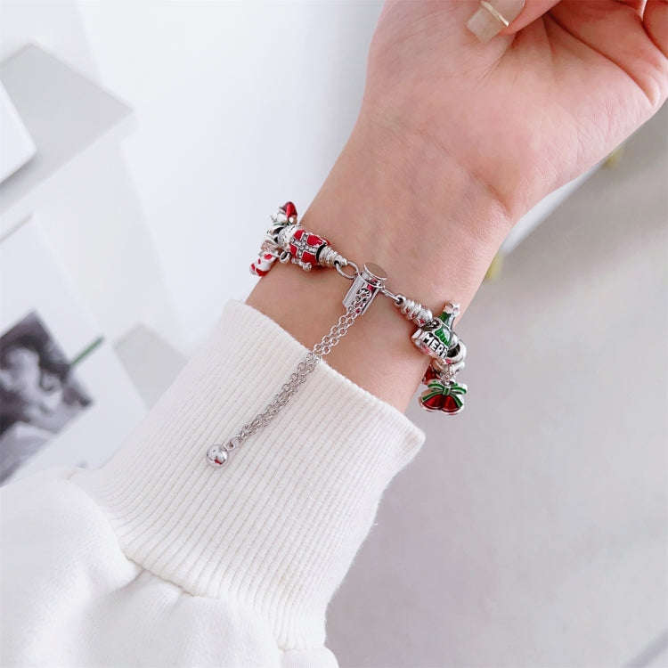 For Apple Watch SE 2023 40mm Zinc Alloy Christmas Watch Band(Red)