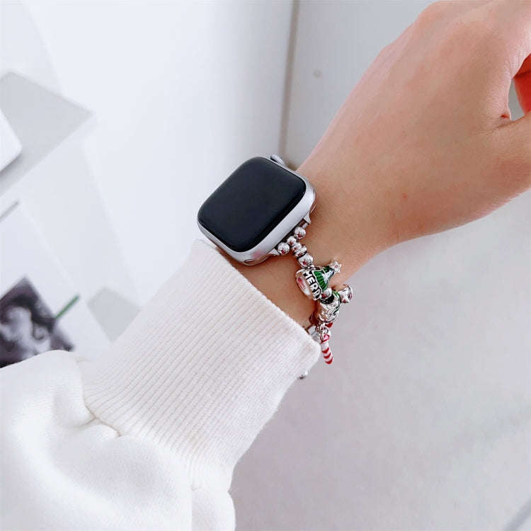 For Apple Watch Ultra 2 49mm Zinc Alloy Christmas Watch Band(Red)