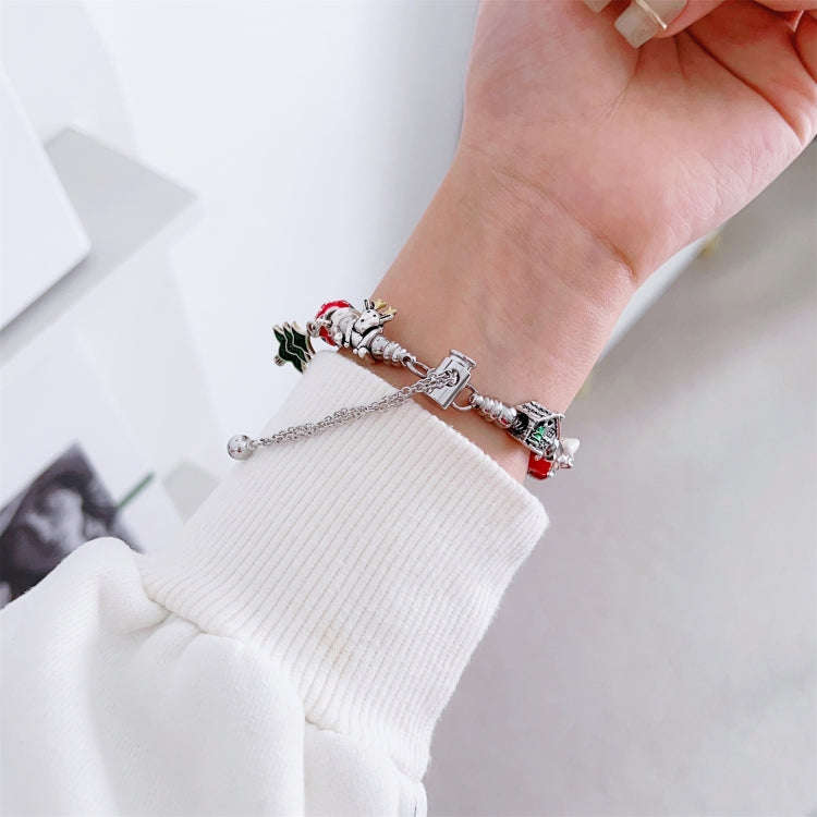 For Apple Watch Series 9 45mm Zinc Alloy Christmas Watch Band(Green)