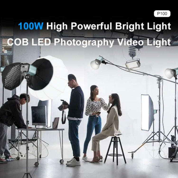 VLOGLITE P100 Professional Photography Video Fill Light 100W High Powerful Bright COB LED Light, ...