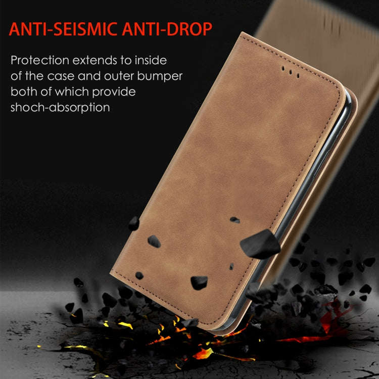 For  Nothing CMF Phone 1 Retro Skin Feel Magnetic Flip Leather Phone Case(Blue)