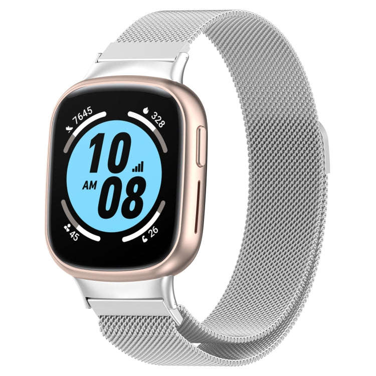 For Honor Watch 4 TMA-L19 Milan Magnetic Steel Mesh Watch Band(Silver)