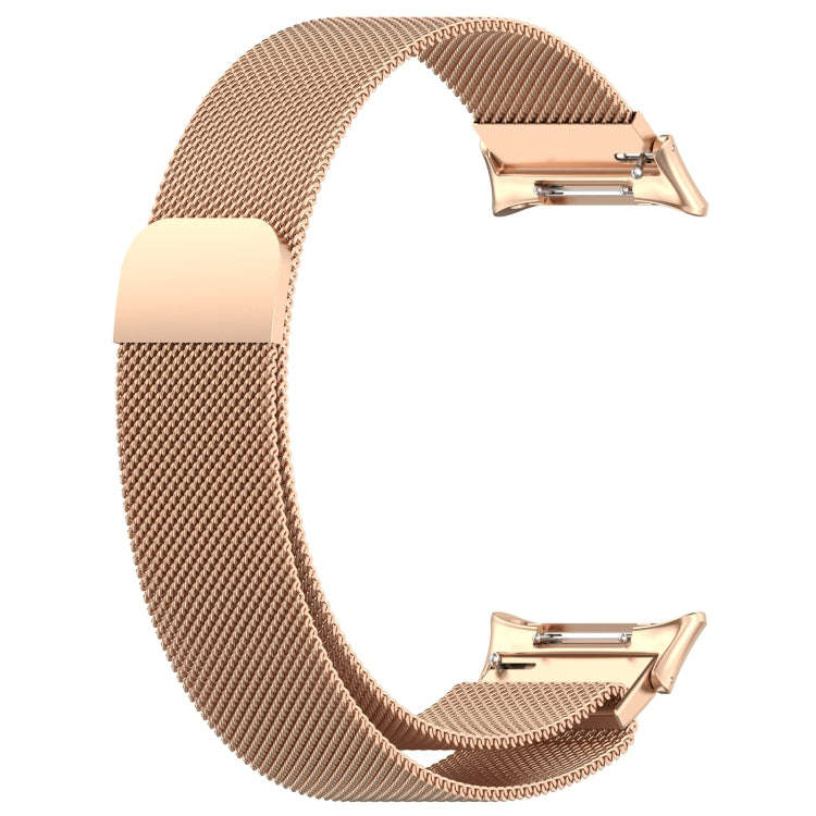 For Honor Watch 4 TMA-L19 Milan Magnetic Steel Mesh Watch Band(Rose Gold)