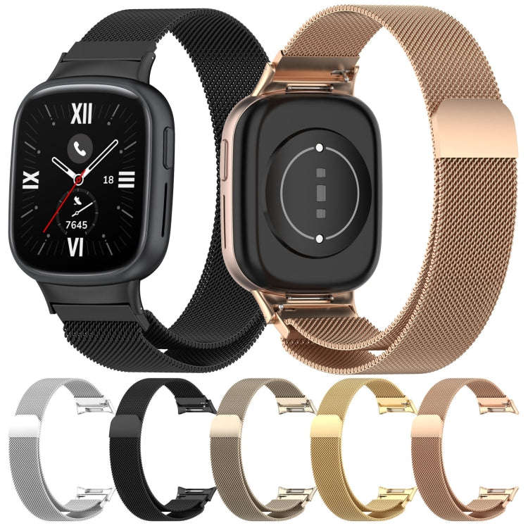 For Honor Watch 4 TMA-L19 Milan Magnetic Steel Mesh Watch Band(Black)
