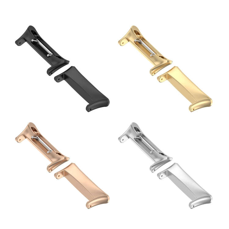 For Honor Watch 4 TMA-L19 1 Pair Metal Watch Band Connector(Black)