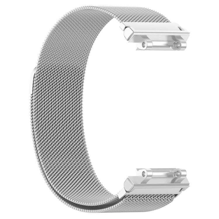 For Amazfit Active Edge A2212 Milan Magnetic Steel Mesh Watch Band(Silver)