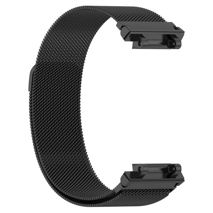 For Amazfit Active Edge A2212 Milan Magnetic Steel Mesh Watch Band(Black)