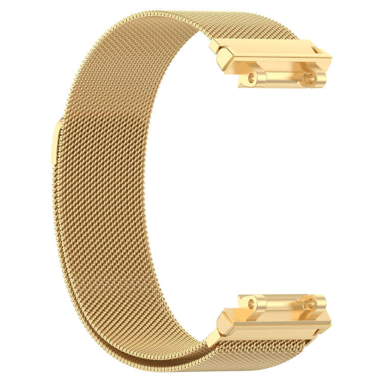 For Amazfit Active Edge A2212 Milan Magnetic Steel Mesh Watch Band(Gold)