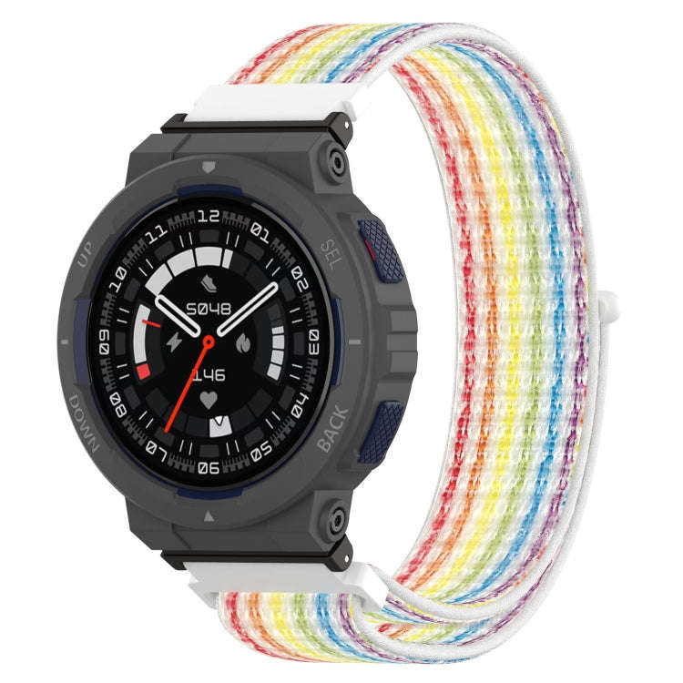 For Amazfit Active Edge A2212 Nylon Loop Hook and Loop Fastener Watch Band(Colour)