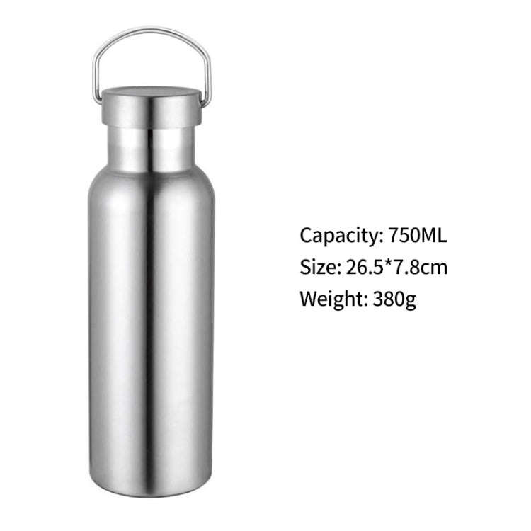 JUNSUNMAY 304 Stainless Steel Vacuum Bottle Wide Mouth Insulated Water Bottle, Capacity:750ml