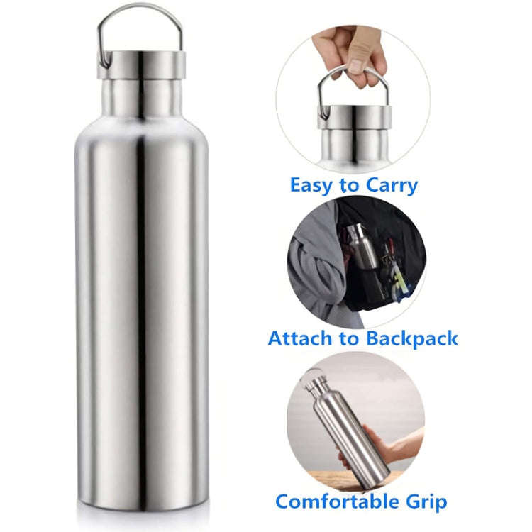 JUNSUNMAY 304 Stainless Steel Vacuum Bottle Wide Mouth Insulated Water Bottle, Capacity:750ml