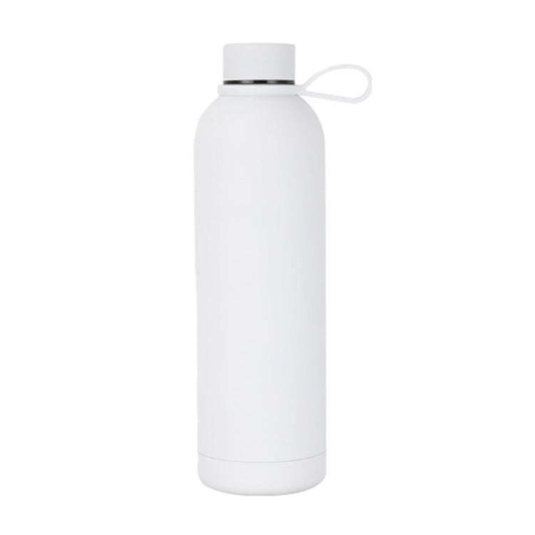 JUNSUNMAY Candy Colored Coating 304 Stainless Steel Water Vacuum Bottle, Capacity:750ml(White)