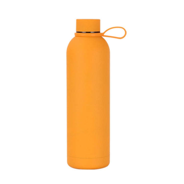 JUNSUNMAY Candy Colored Coating 304 Stainless Steel Water Vacuum Bottle, Capacity:750ml(Orange)