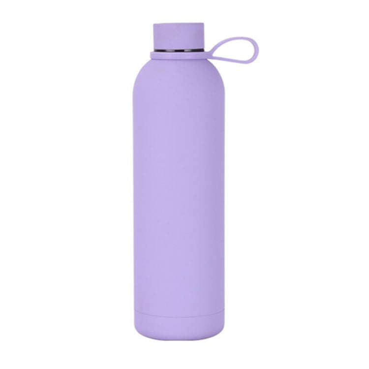 JUNSUNMAY Candy Colored Coating 304 Stainless Steel Water Vacuum Bottle, Capacity:750ml(Purple)
