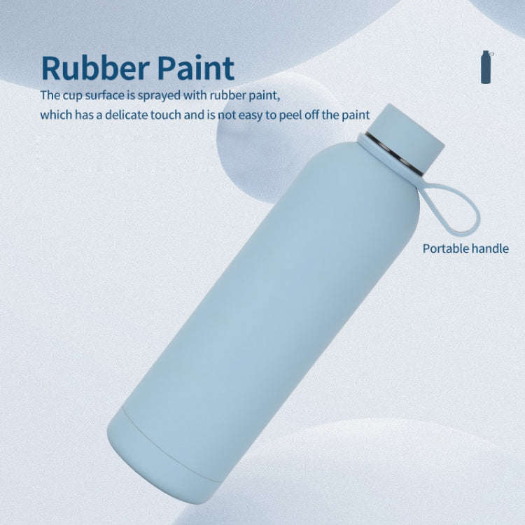 JUNSUNMAY Candy Colored Coating 304 Stainless Steel Water Vacuum Bottle, Capacity:350ml(Green)