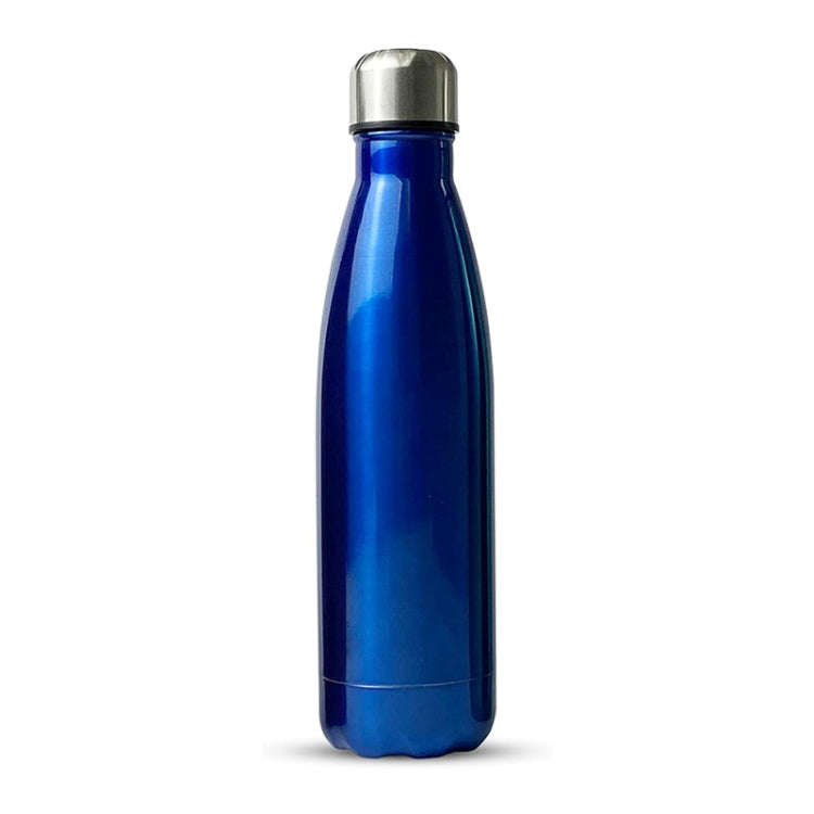 JUNSUNMAY 304 Stainless Steel Double-layer Vacuum Insulated Water Bottle, Capacity:500ml(Blue)