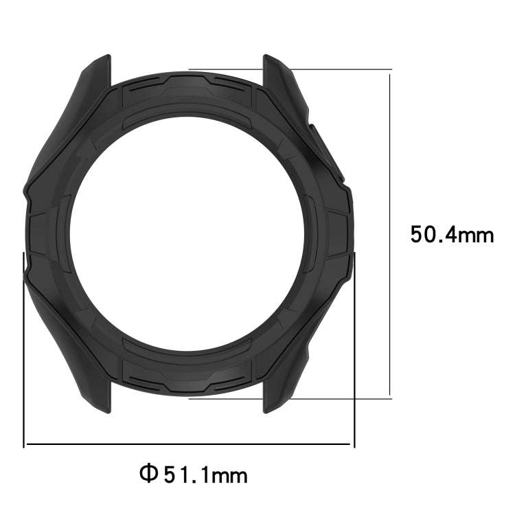 For Ticwatch Pro 5 Armored Semi-Enclosed TPU Watch Protective Case(Sandstone)