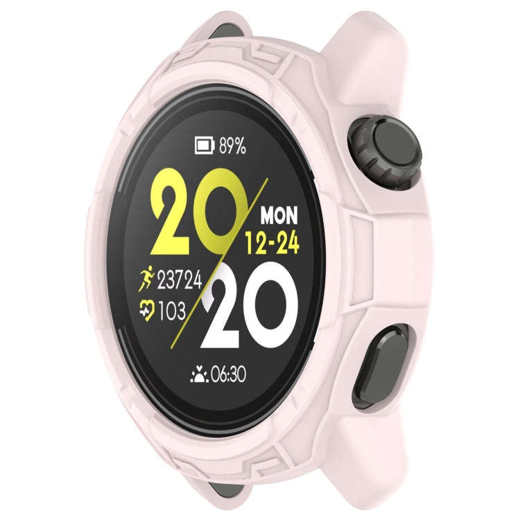 For COROS Pace 3 Armored Semi-Enclosed TPU Watch Protective Case(Pink)