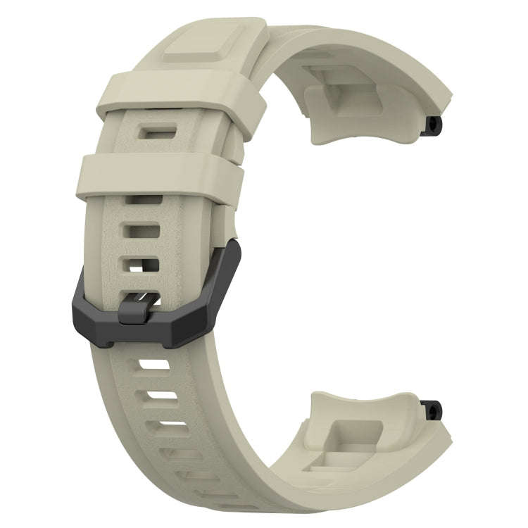 For Amazfit Active Edge A2212 Solid Color Silicone Watch Band(Rock Ash)