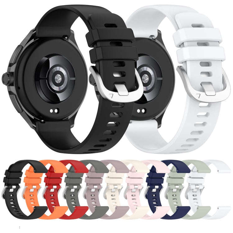 For Xiaomi Watch S3 Glossy Surface Silicone Watch Band(Dark Blue)