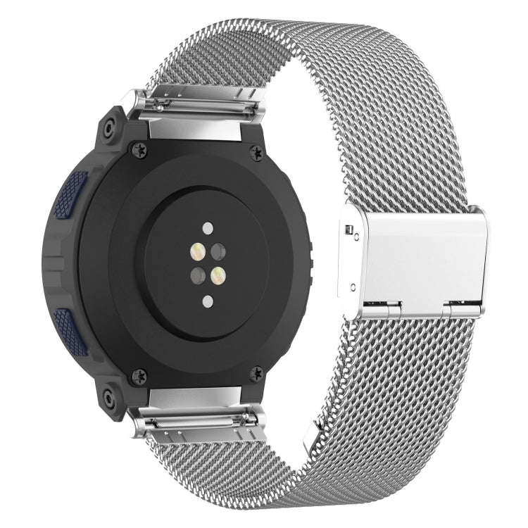 For Amazfit Active Edge A2212 Milan Mesh Single Buckle Watch Band(Silver)