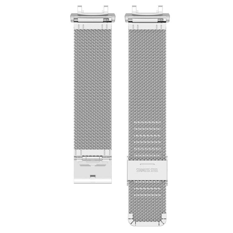 For Amazfit Active Edge A2212 Milan Mesh Single Buckle Watch Band(Silver)