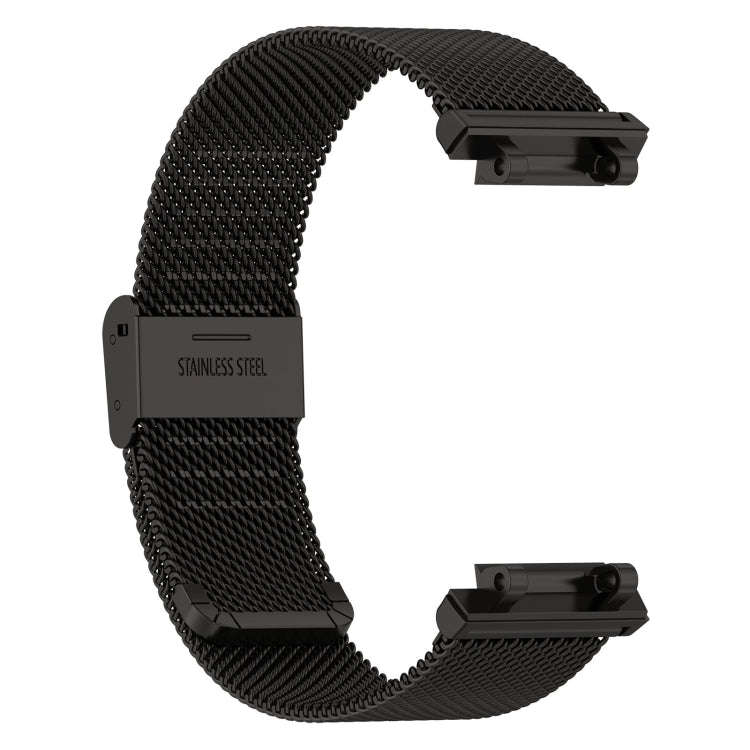 For Amazfit Active Edge A2212 Milan Mesh Single Buckle Watch Band(Black)