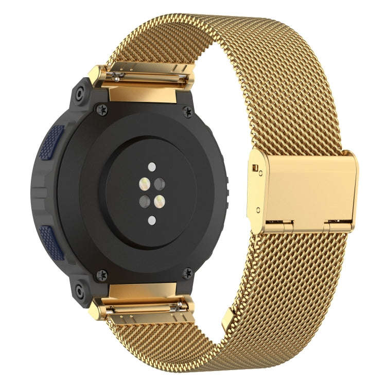 For Amazfit Active Edge A2212 Milan Mesh Single Buckle Watch Band(Gold)