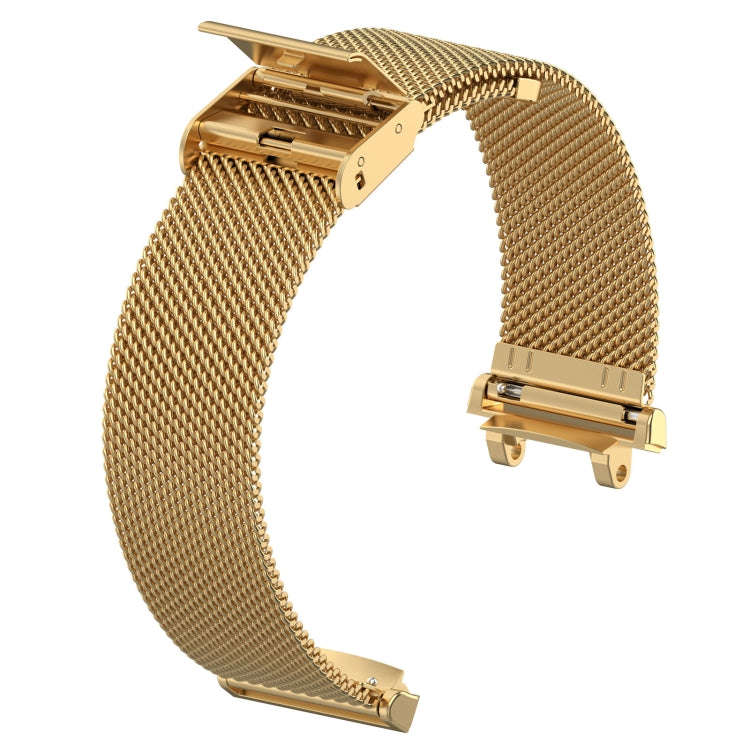 For Amazfit Active Edge A2212 Milan Mesh Single Buckle Watch Band(Gold)