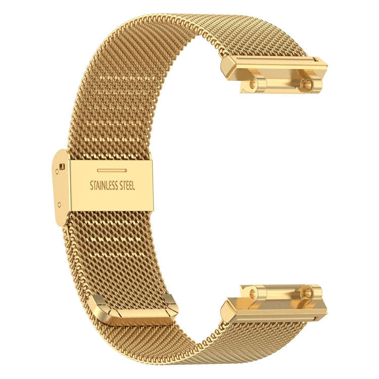 For Amazfit Active Edge A2212 Milan Mesh Single Buckle Watch Band(Gold)