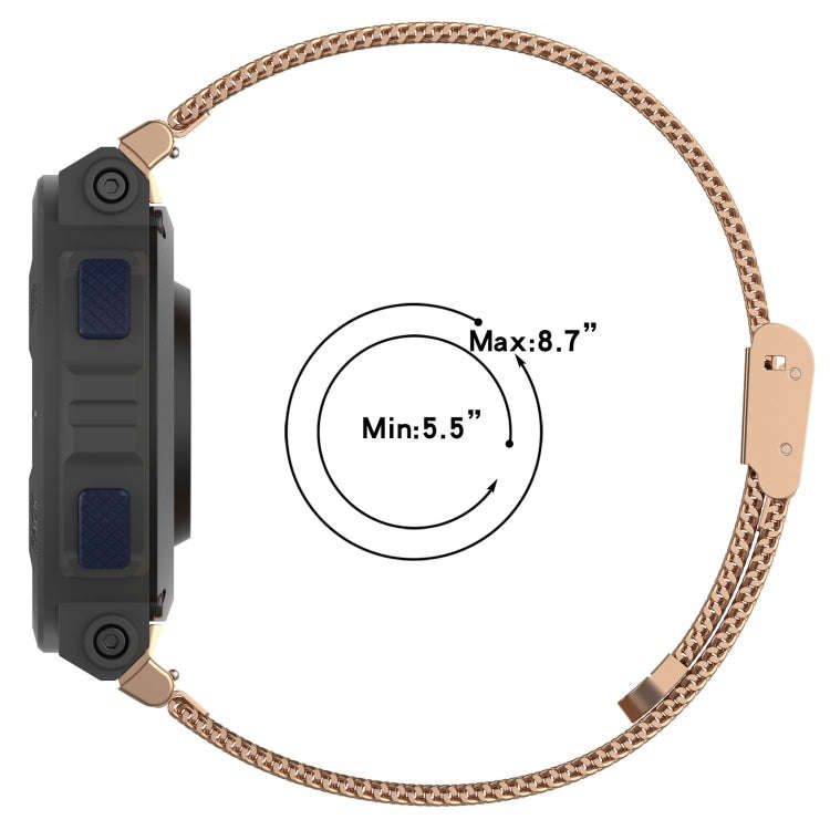 For Amazfit Active Edge A2212 Milan Mesh Single Buckle Watch Band(Black)