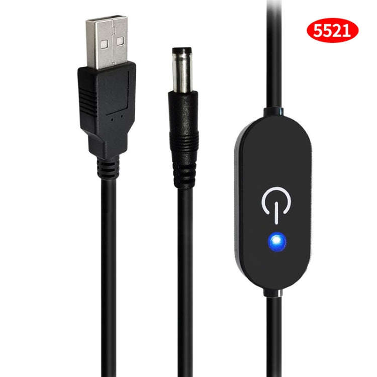 JUNSUNMAY 5521 to USB LED Touch Inline Dimmer Switch Controller for Single Color,Length 100cm