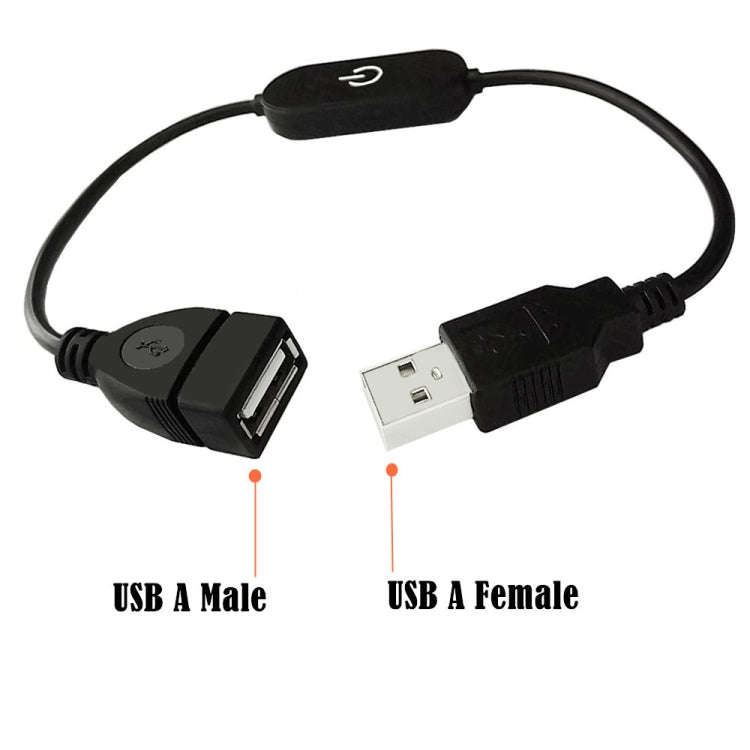 JUNSUNMAY USB LED Touch Inline Dimmer Switch Controller for Single Color, Length 30cm(White)