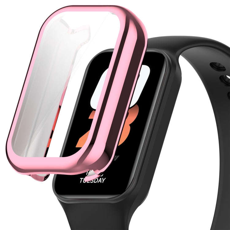 For Redmi Band 2 Full Package TPU Electroplated Watch Protective Case(Pink)