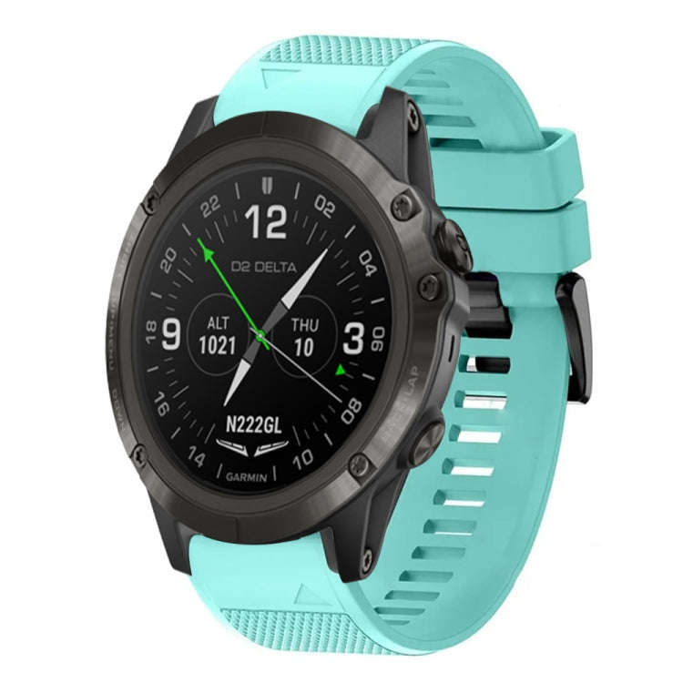 For Garmin D2 Delta PX Quick Release 26mm Silicone Watch Band(Mint Green)