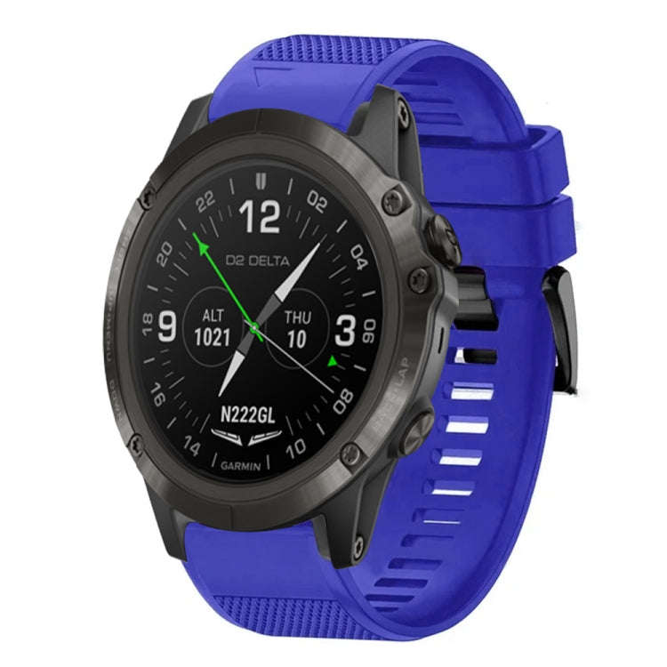 For Garmin D2 Delta PX Quick Release 26mm Silicone Watch Band(Dark Blue)